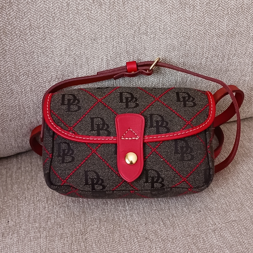 Dooney & Bourke Red and Black Crossbody Bag